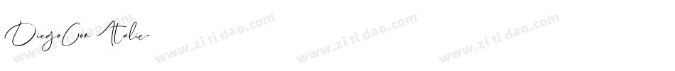 DiegoCon Italic字体转换